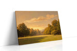 Golden Tranquility at Dawn nature canvas print gallery-wrapped landscape canvas studio shot
