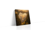 Heart of the Forest Lake nature canvas print gallery-wrapped square canvas studio shot