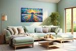 Luminous Winter Dawn (Landscape) - Nature, Nature Wall Art, Scenic Canvas Print, Natural Landscape Art in a hung canvas mockup
