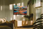 Sunlit Symphony nature canvas print, on wall, lifestyle preview