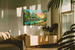 Tropical Dawn Serenity nature canvas print, on wall, lifestyle preview