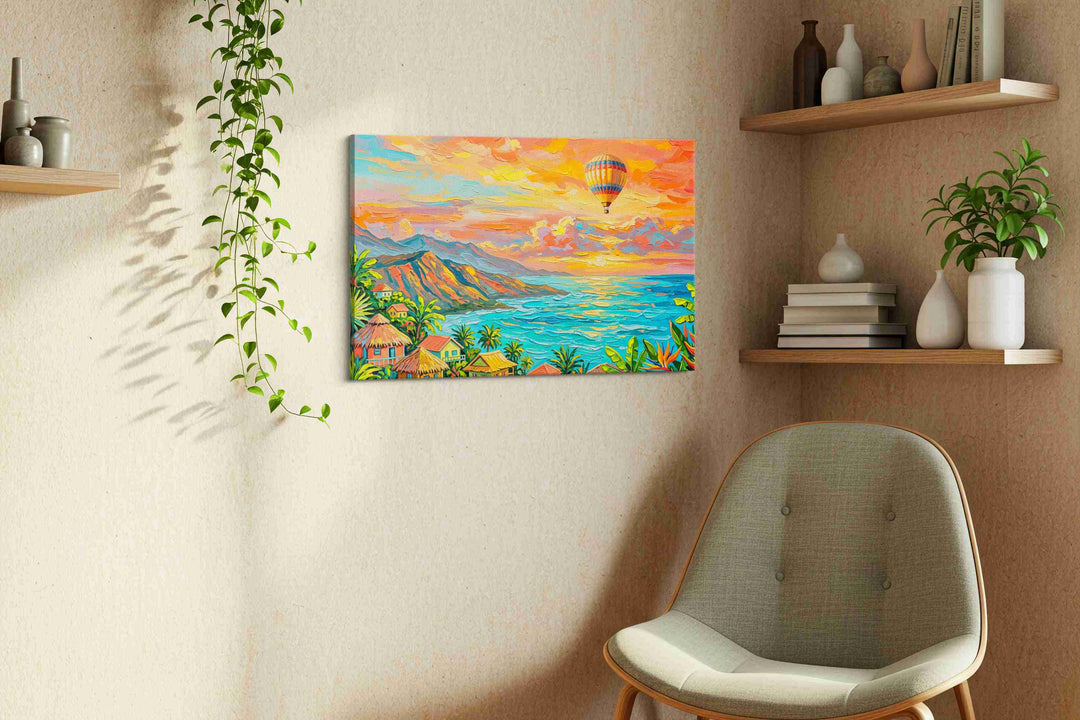 Tropical Dreamscape at Sunset (Landscape) - Nature, Nature Wall Art, Scenic Canvas Print, Natural Landscape Art