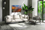 Vibrant Canyon Dreamscape landscape canvas print, on wall, lifestyle preview