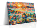 Vibrant Morning Symphony nature canvas print, gallery-wrapped, ready to hang