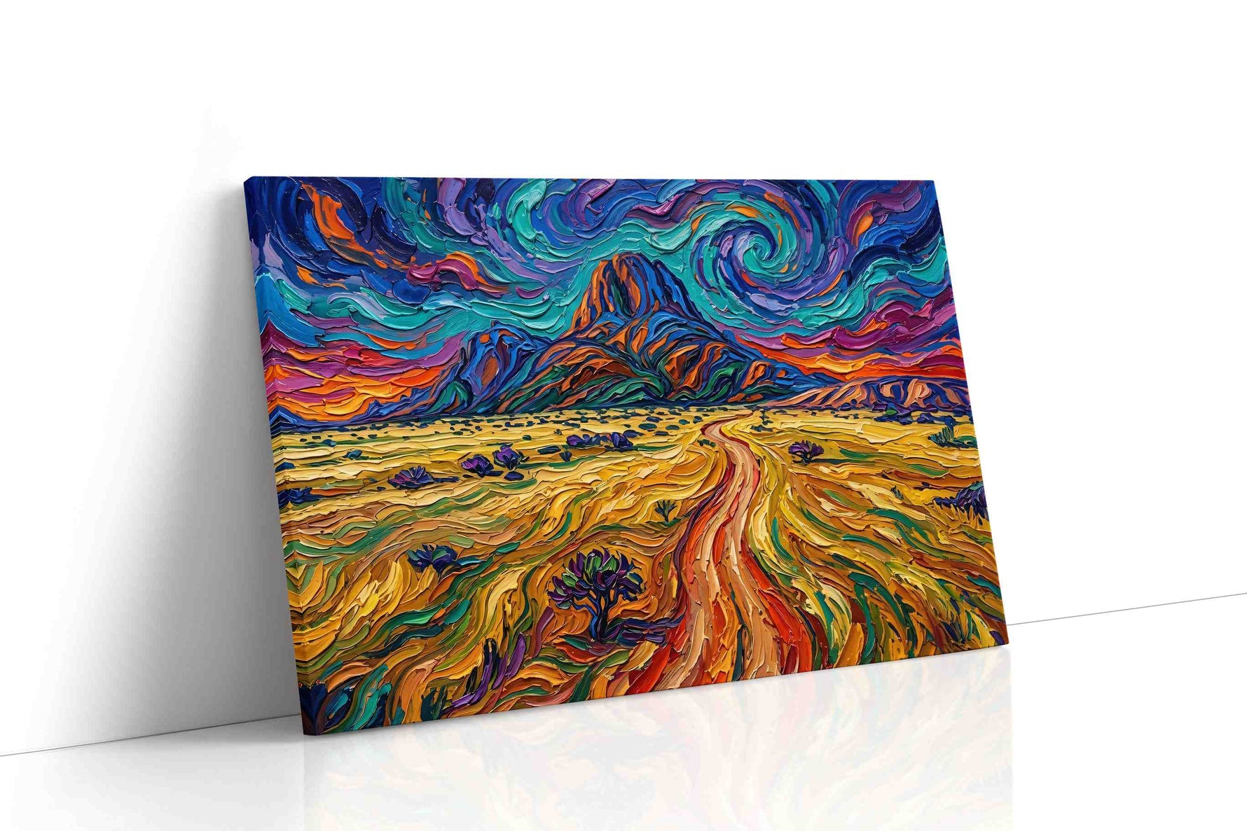 Whirlwind Over the Mesa (Landscape) - Landscape Canvas Print, Scenic Wall Art, Nature Canvas Art gallery-wrapped landscape canvas studio shot