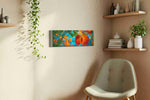 Dewy Autumn Embrace (Leaves) - Leaf Wall Art, Botanical Canvas Print, Nature Decor