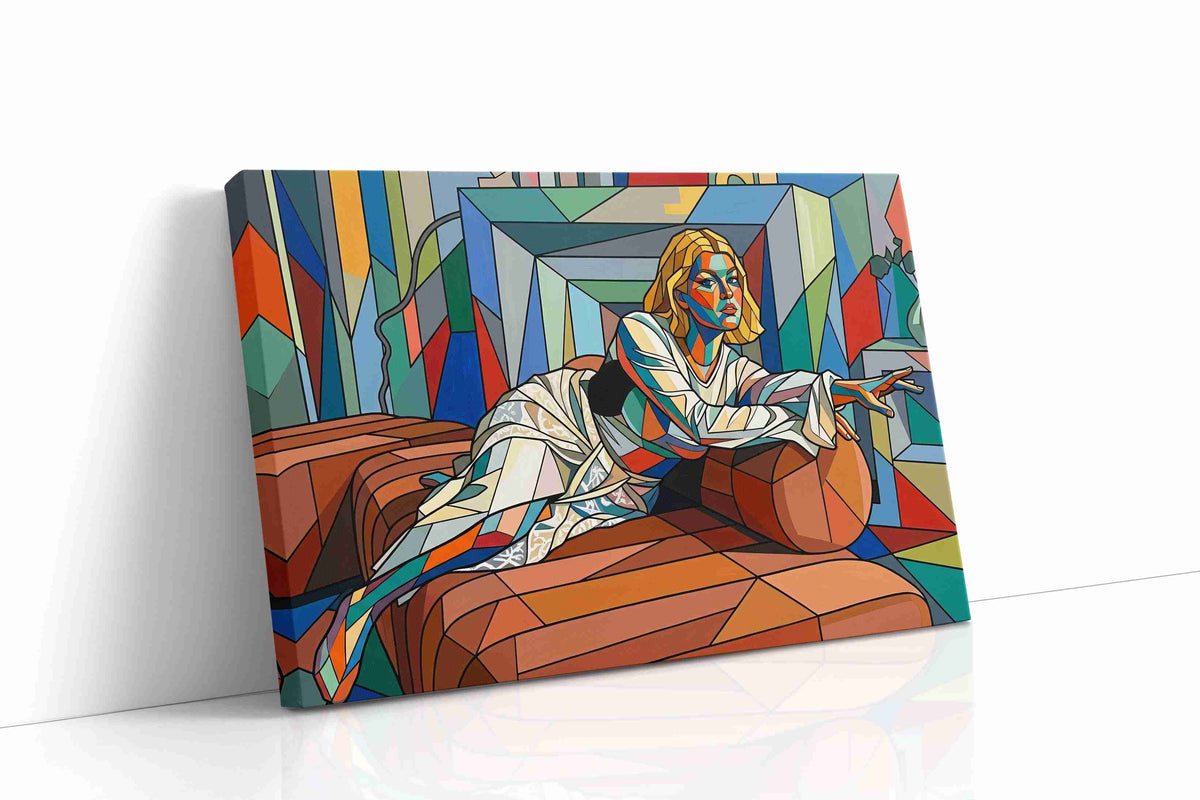Chromatic Contemplation portraits canvas print gallery-wrapped landscape canvas studio shot