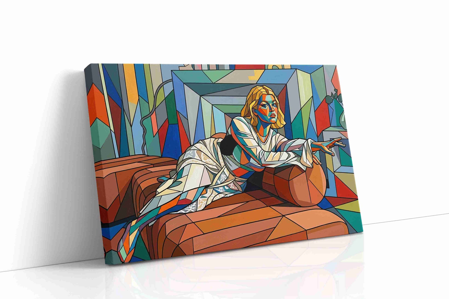 Chromatic Contemplation portraits canvas print gallery-wrapped landscape canvas studio shot