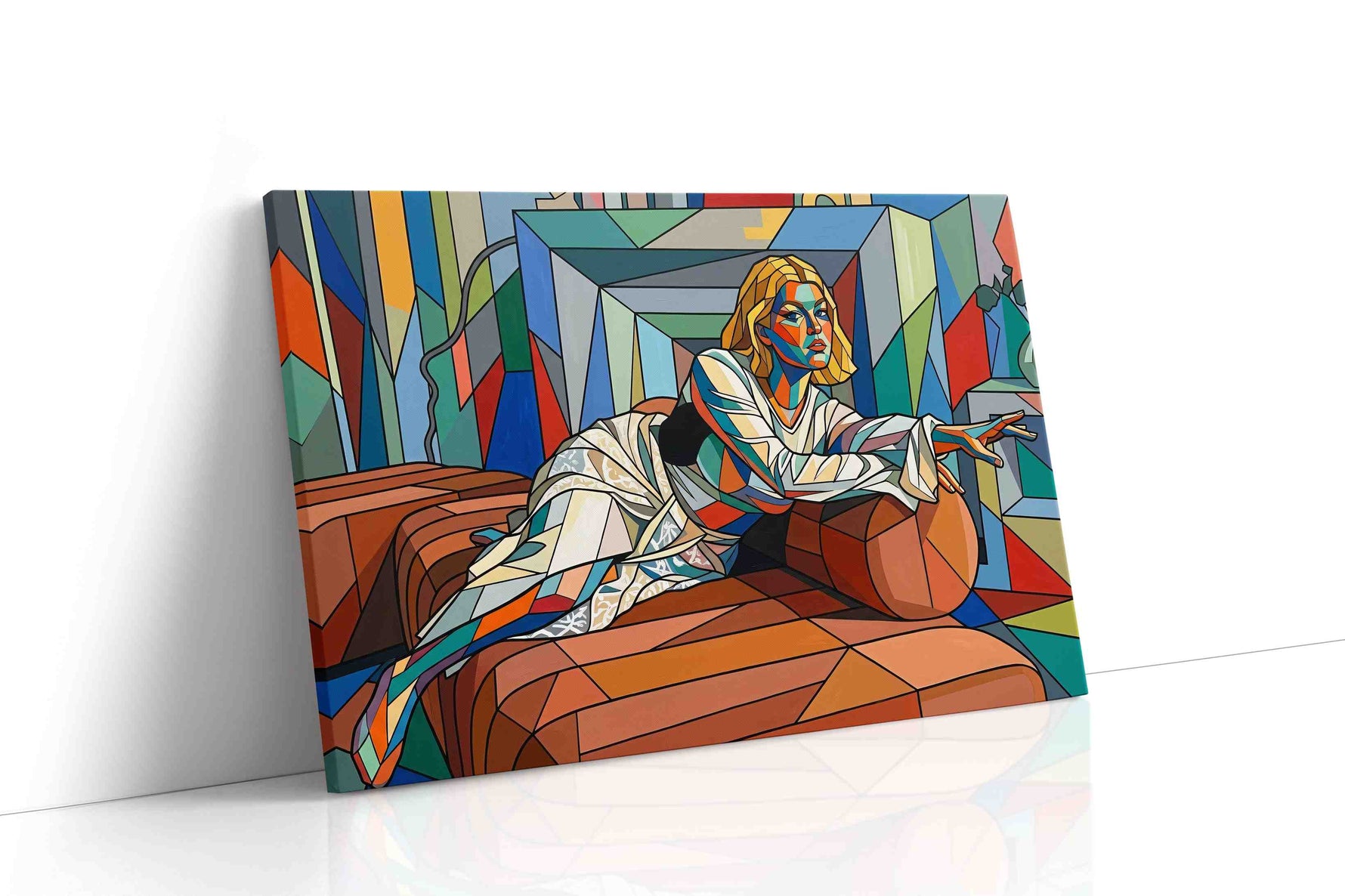 Chromatic Contemplation portraits canvas print, gallery-wrapped, ready to hang