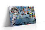 Lunar Chaos Vivid modern canvas print, gallery-wrapped, ready to hang