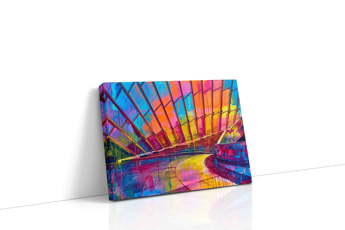 Prismatic Reflections modern canvas print, gallery-wrapped, ready to hang
