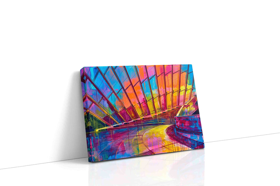 Prismatic Reflections modern canvas print, gallery-wrapped, ready to hang