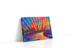Prismatic Reflections modern canvas print gallery-wrapped landscape canvas studio shot