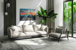 Vibrant Peaks of Dusk nature canvas print, on wall, lifestyle preview