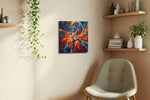 Electric Passion Blaze music canvas print, displayed in a living room