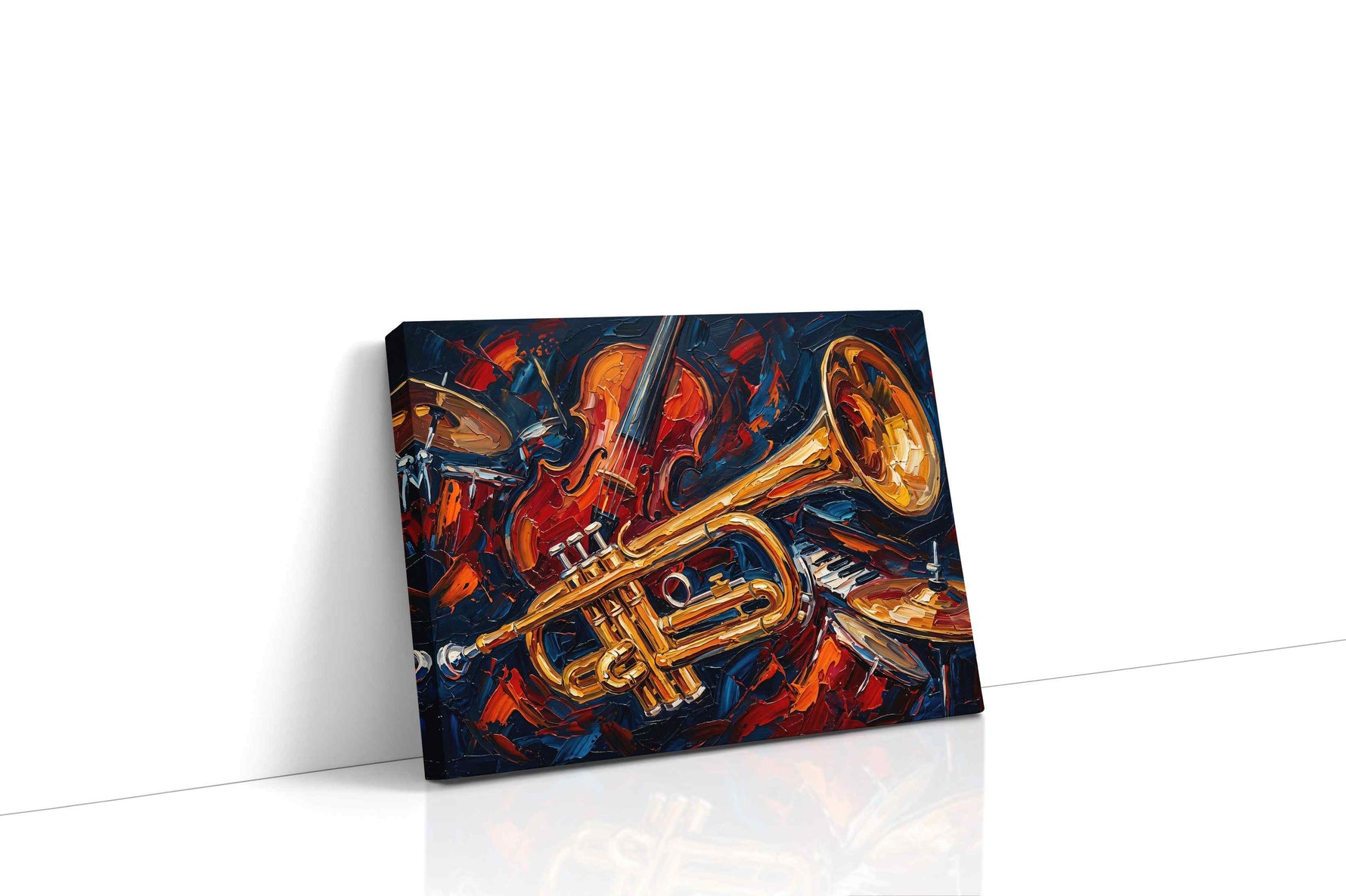 Melodic Jazz Symphony music canvas print, gallery-wrapped, ready to hang