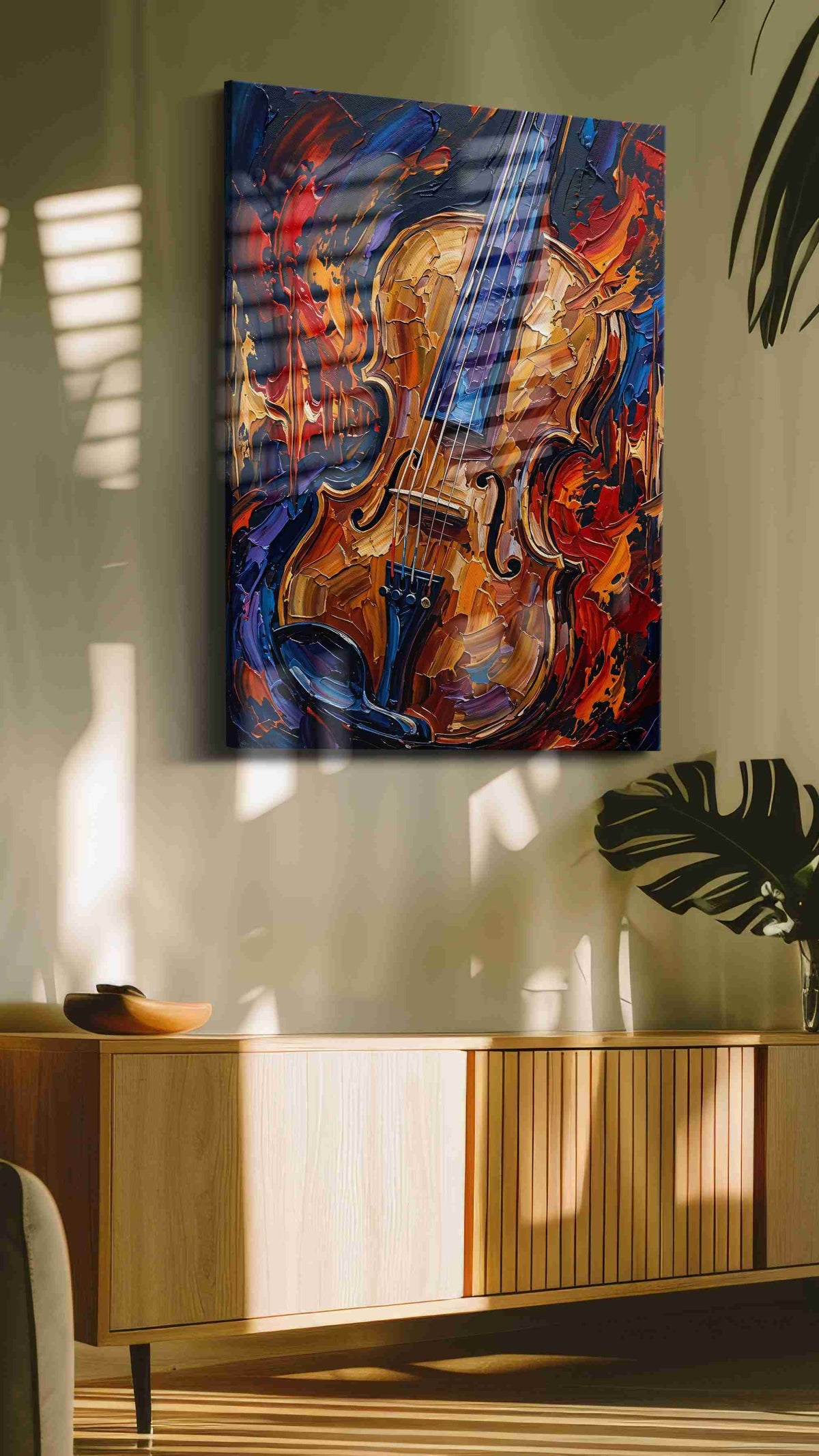 Symphony of Flames (Music) - Music Wall Art, Musical Canvas Print, Music Room Decor