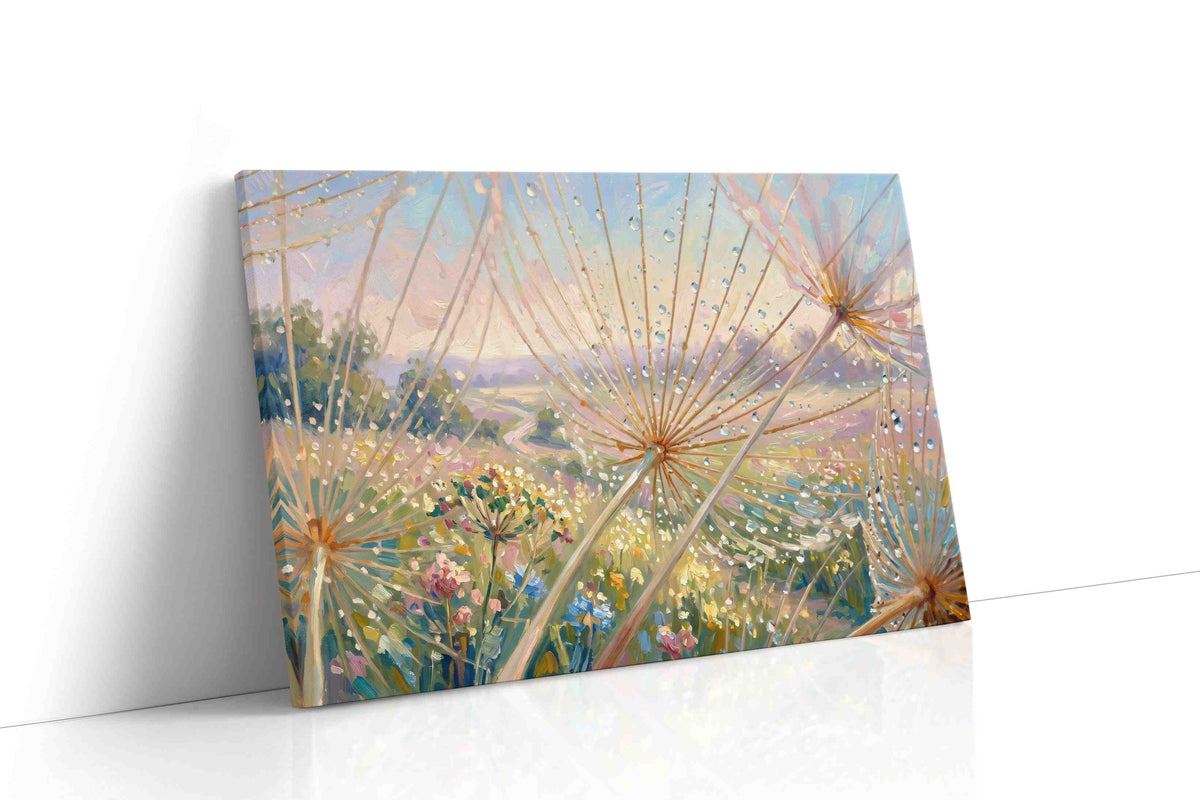 Dreamscape Droplets nature canvas print gallery-wrapped landscape canvas studio shot