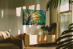 Ethereal Canopy Radiance nature canvas print, on wall, lifestyle preview