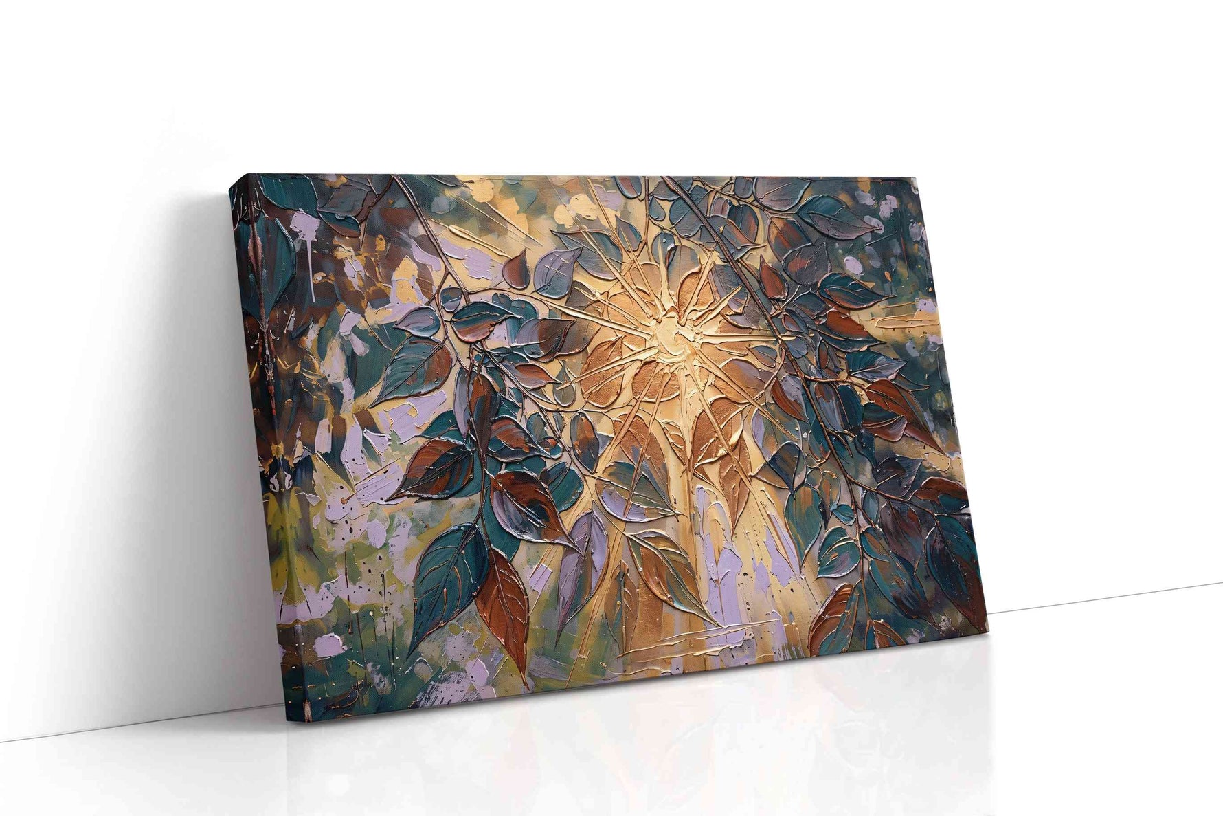 Luminescent Canopy nature canvas print, gallery-wrapped, ready to hang