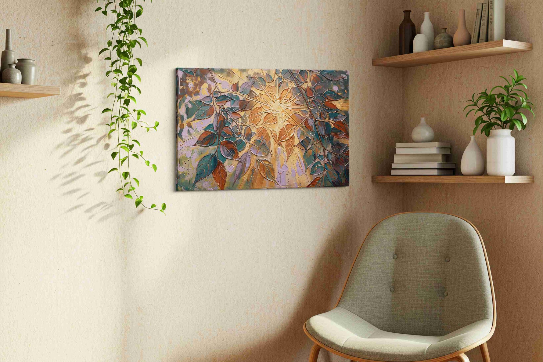 Luminescent Canopy (Nature) - Nature Wall Art, Scenic Canvas Print, Natural Landscape Art