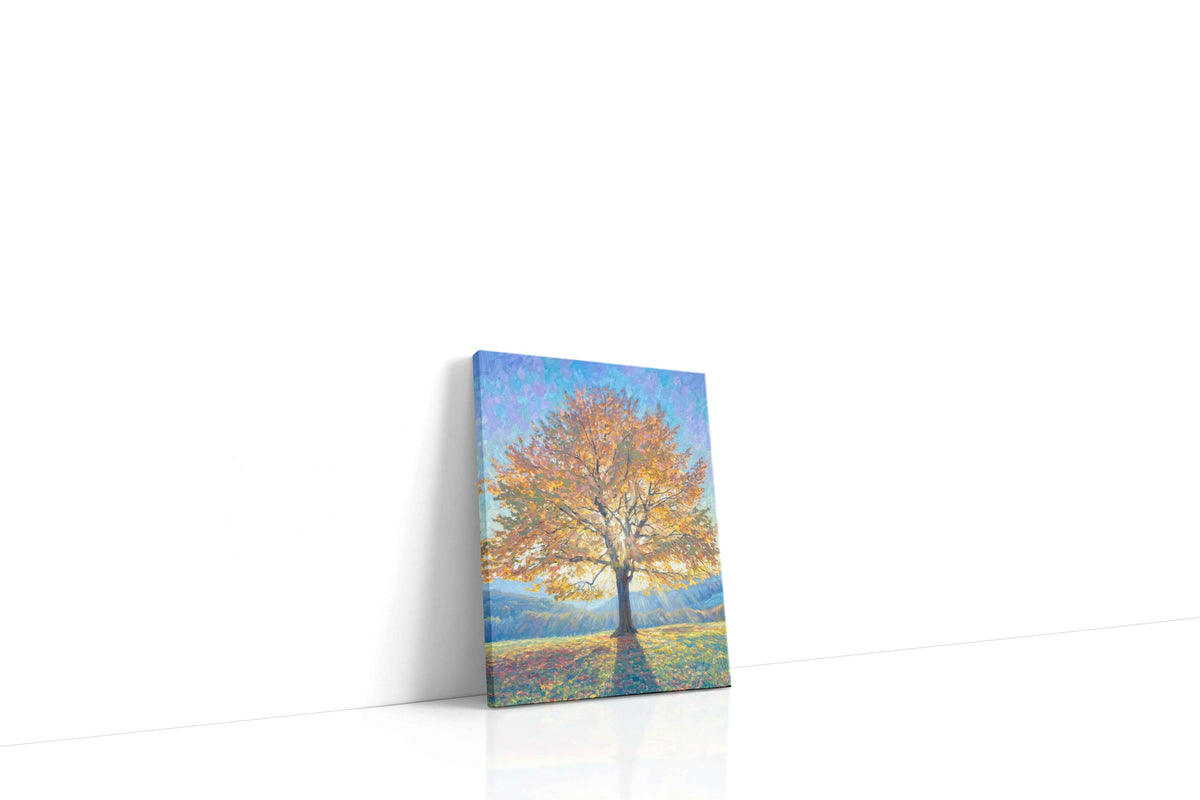 Radiant Autumn Glory nature canvas print gallery-wrapped portrait canvas studio shot