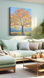 Radiant Autumn Glory (Nature) - Nature Wall Art, Scenic Canvas Print, Natural Landscape Art in a hung canvas mockup