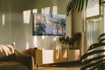Radiant Woods Symphony (Nature) - Nature Wall Art, Scenic Canvas Print, Natural Landscape Art in a contemporary interior mockup