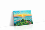 Tropical Dawn Symphony landscape canvas print, gallery-wrapped, ready to hang