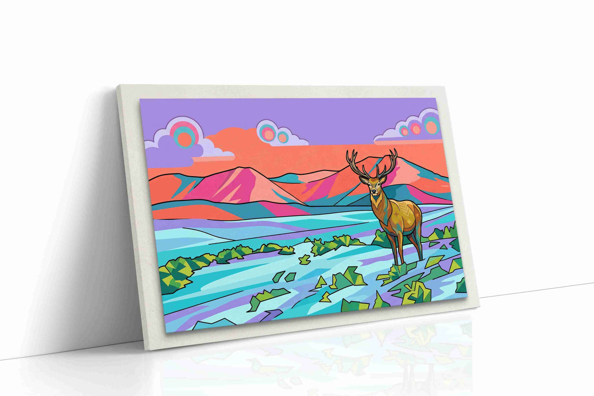 Vibrant Wilderness Majesty animals canvas print gallery-wrapped landscape canvas studio shot