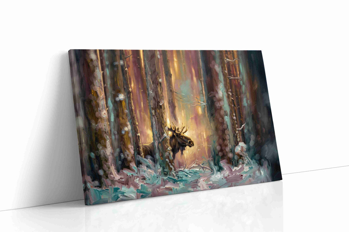 Whisper in the Enchanted Forest (Nature) - Animals, Animal Wall Art, Wildlife Canvas Print, Animal Lover Decor gallery-wrapped landscape canvas studio shot