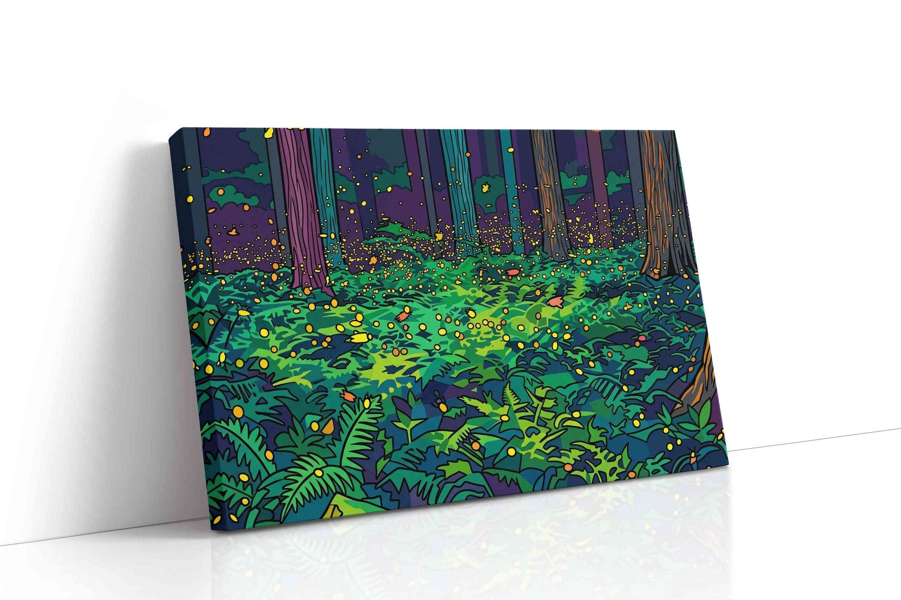 Whispering Fireflies animals canvas print gallery-wrapped landscape canvas studio shot