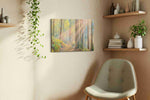 Whispering Light Through Woodland (Nature) - Nature Wall Art, Scenic Canvas Print, Natural Landscape Art