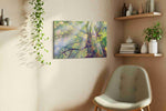 Whispers of Light nature canvas print in a living room scene