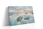 Tidal Symphony at Sunset nature canvas print, gallery-wrapped, ready to hang