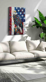Majestic Freedom Soar animals canvas print, on wall, lifestyle preview