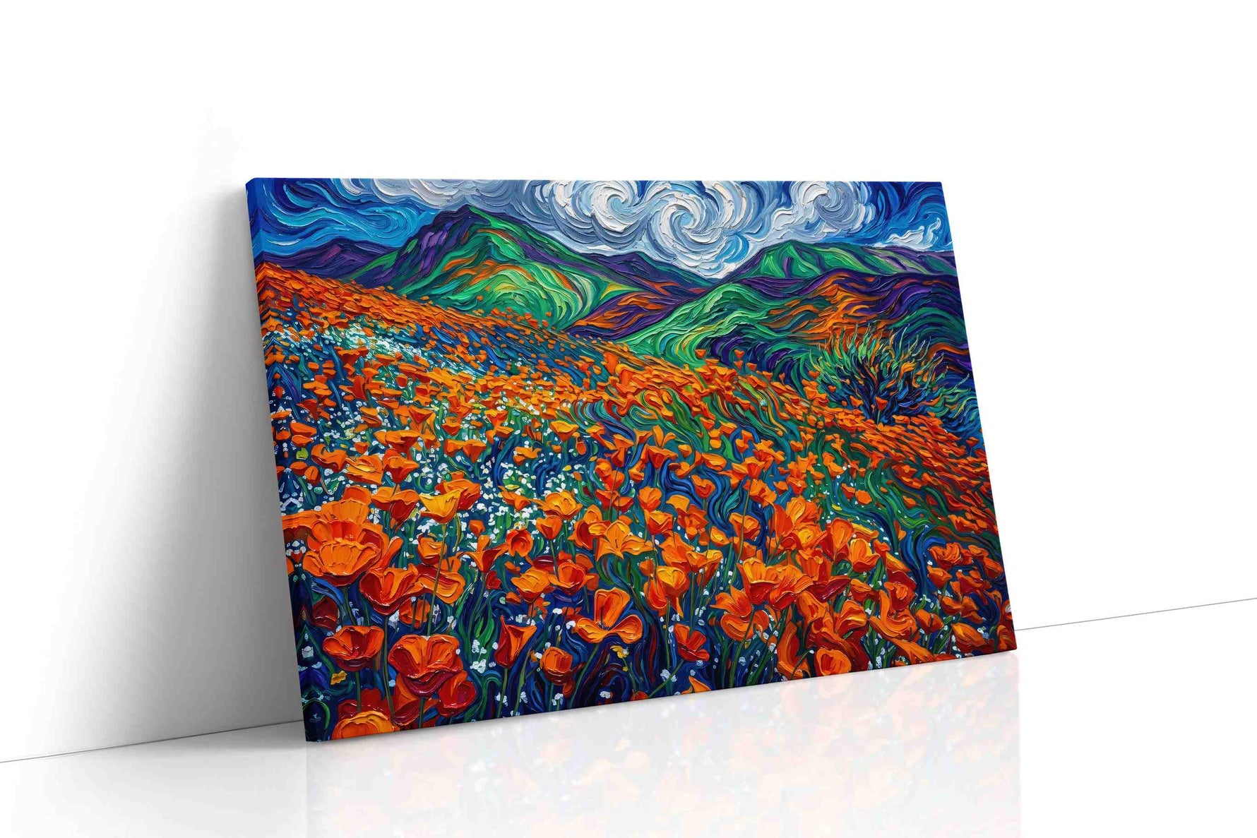 Whirling Fields of Color nature canvas print, gallery-wrapped, ready to hang