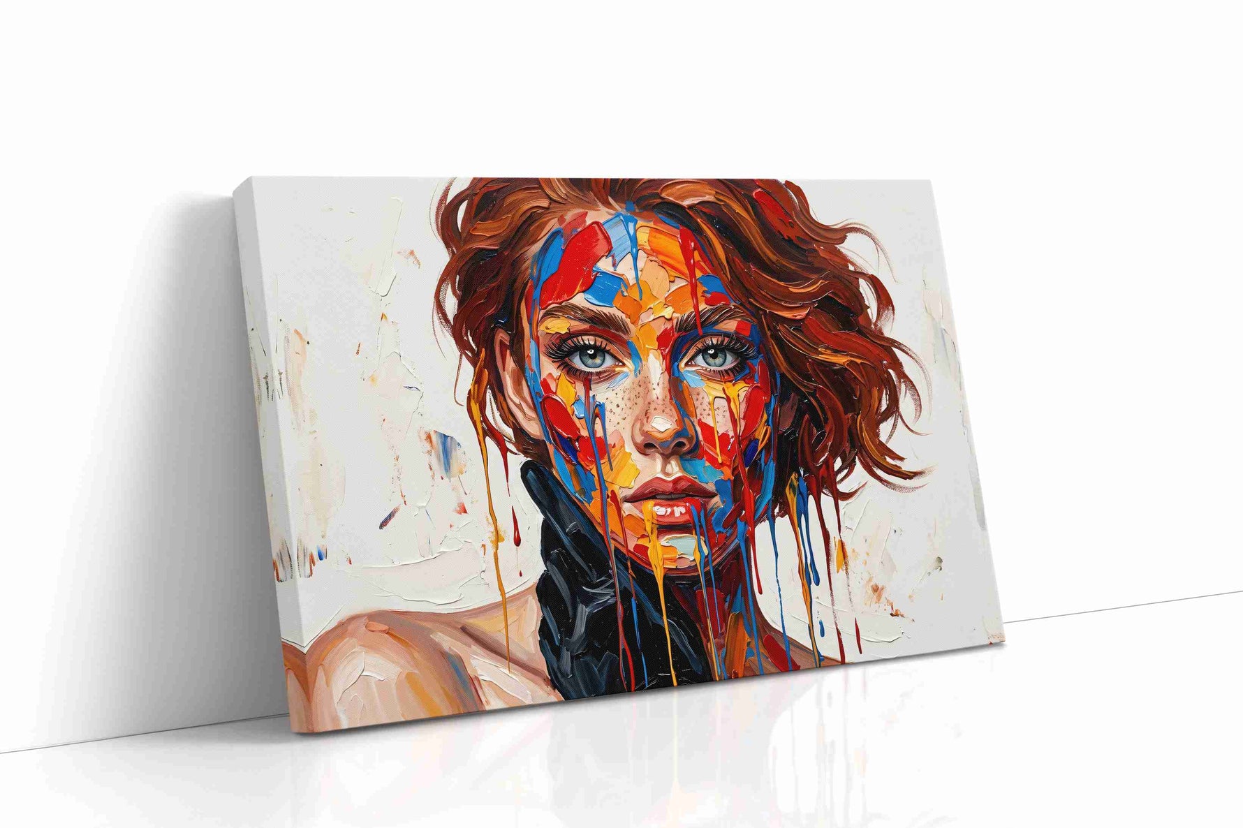 Chromatic Elegance portraits canvas print gallery-wrapped landscape canvas studio shot