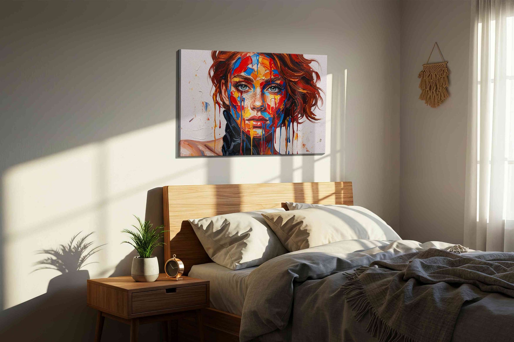 Chromatic Elegance (Portraits) - Portrait Wall Art, Figure Canvas Print, People Art