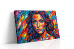 Vibrant Kaleidoscope Muse portraits canvas print gallery-wrapped landscape canvas studio shot