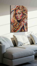Whirls of Expression (Portraits) - Portrait Wall Art, Figure Canvas Print, People Art