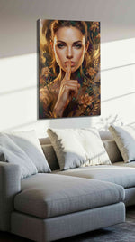 Whispering Blossoms (Portraits) - Portrait Wall Art, Figure Canvas Print, People Art
