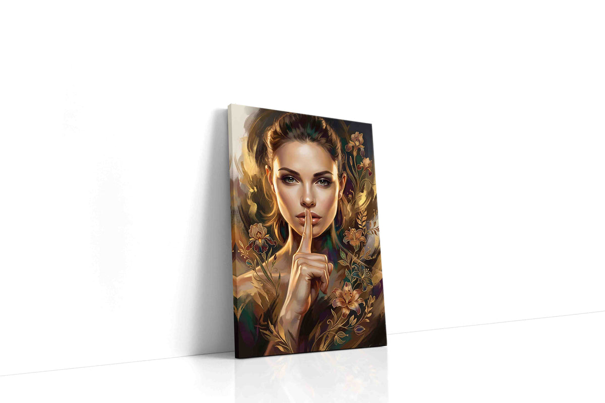 Whispering Blossoms portraits canvas print, gallery-wrapped, ready to hang
