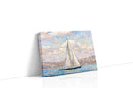 Sailing Serenity Skies sailing canvas print gallery-wrapped landscape canvas studio shot