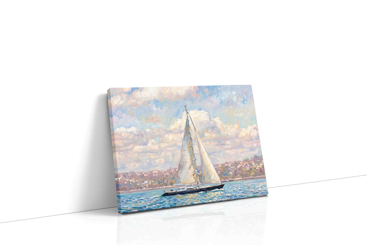 Sailing Serenity Skies sailing canvas print, gallery-wrapped, ready to hang
