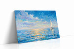 Sailing into Serenity sailing canvas print gallery-wrapped landscape canvas studio shot