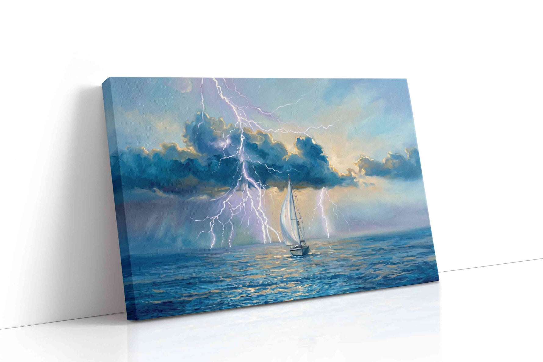 Tempest Symphony sailing canvas print, gallery-wrapped, ready to hang