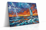 Tempest's Embrace (Sailing) - Nautical Wall Art, Sailing Canvas Print, Maritime Decor