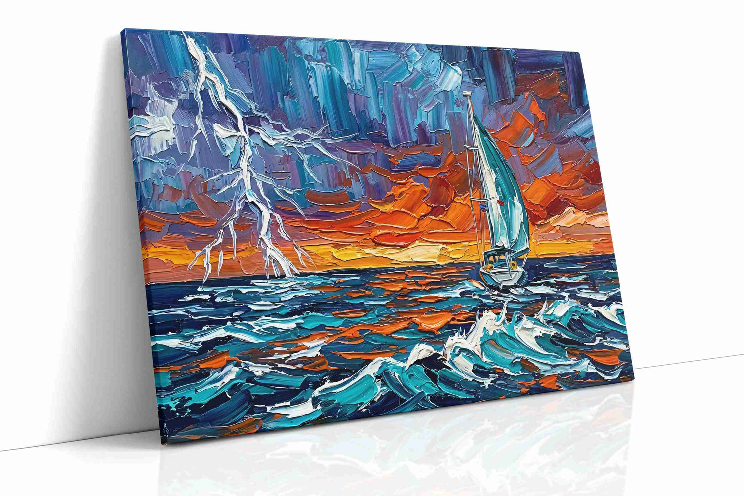 Tempest's Embrace (Sailing) - Nautical Wall Art, Sailing Canvas Print, Maritime Decor