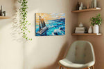 Voyage of the Sunlit Waves (Sailing) - Nautical Wall Art, Sailing Canvas Print, Maritime Decor